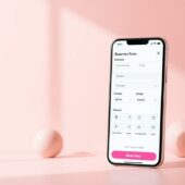 reservation form modern ui ux design for an app